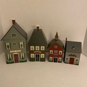 Wood House Country Cottage Canister Set